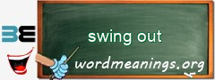 WordMeaning blackboard for swing out